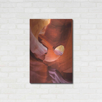 Luxe Metal Art 'Lower Antelope Canyon IV Crop' by Alan Majchrowicz,Metal Wall Art,24x36