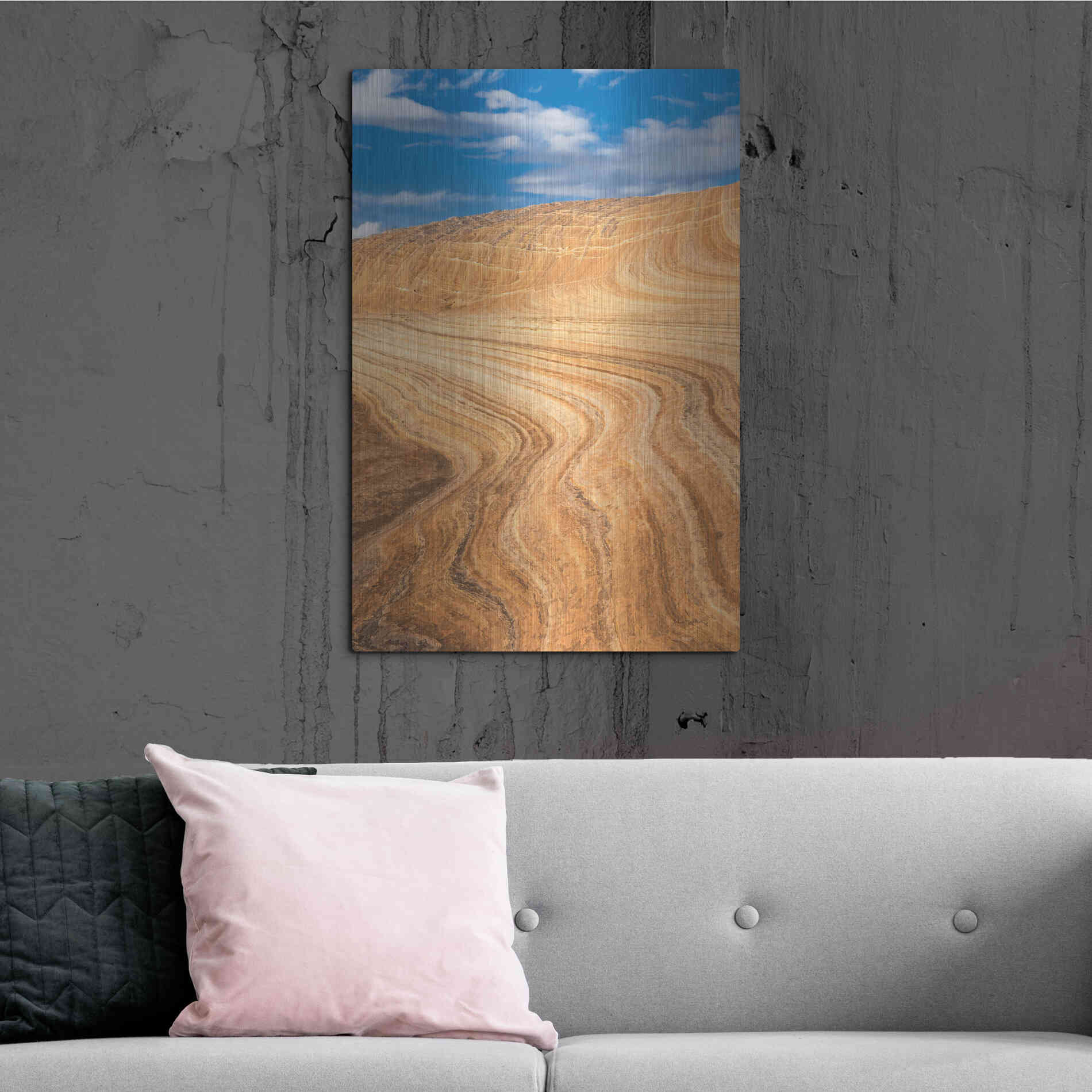 Luxe Metal Art 'Coyote Buttes V' by Alan Majchrowicz,Metal Wall Art,24x36