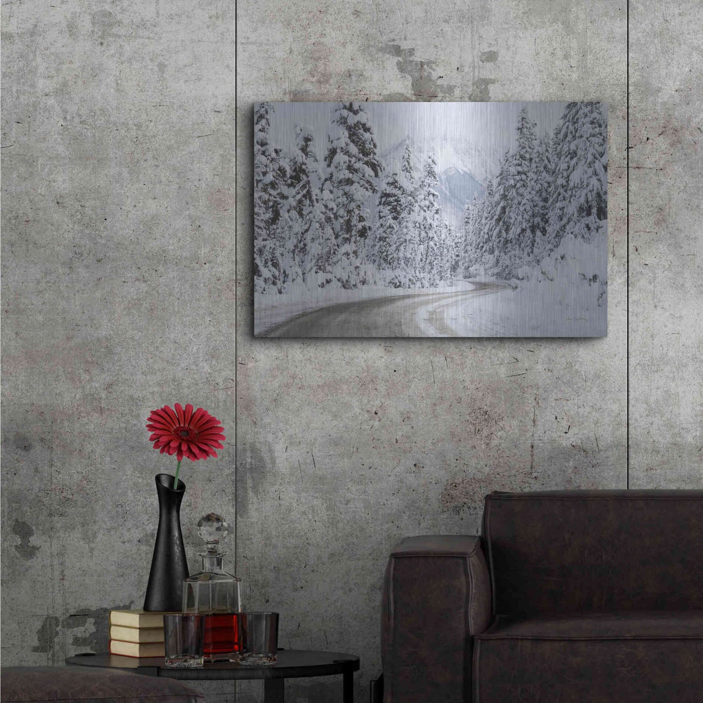 Luxe Metal Art 'Mount Baker Highway I' by Alan Majchrowicz,Metal Wall Art,36x24