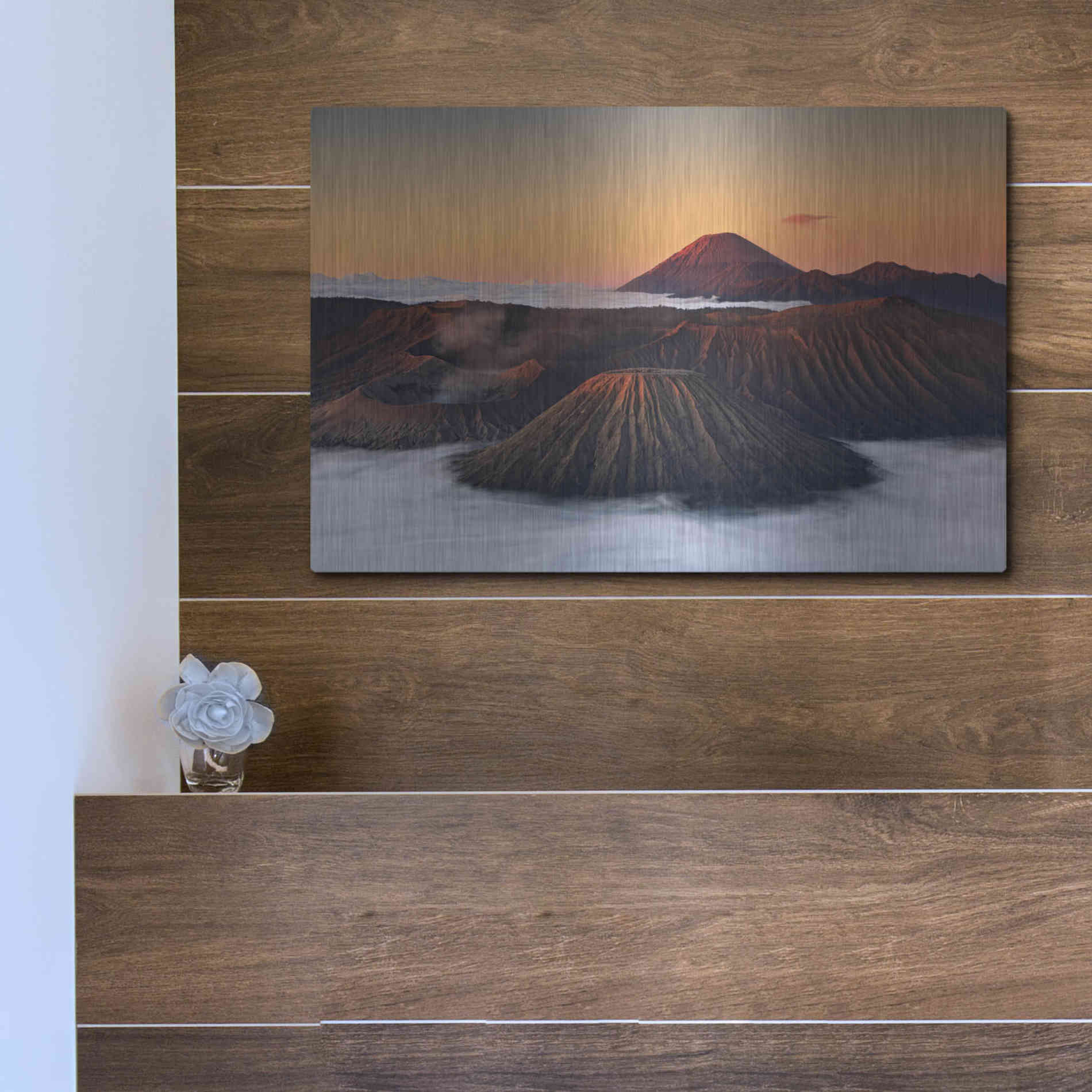 Luxe Metal Art 'Jurassic' by Jesse Estes, Metal Wall Art,16x12