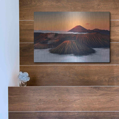 Luxe Metal Art 'Jurassic' by Jesse Estes, Metal Wall Art,16x12