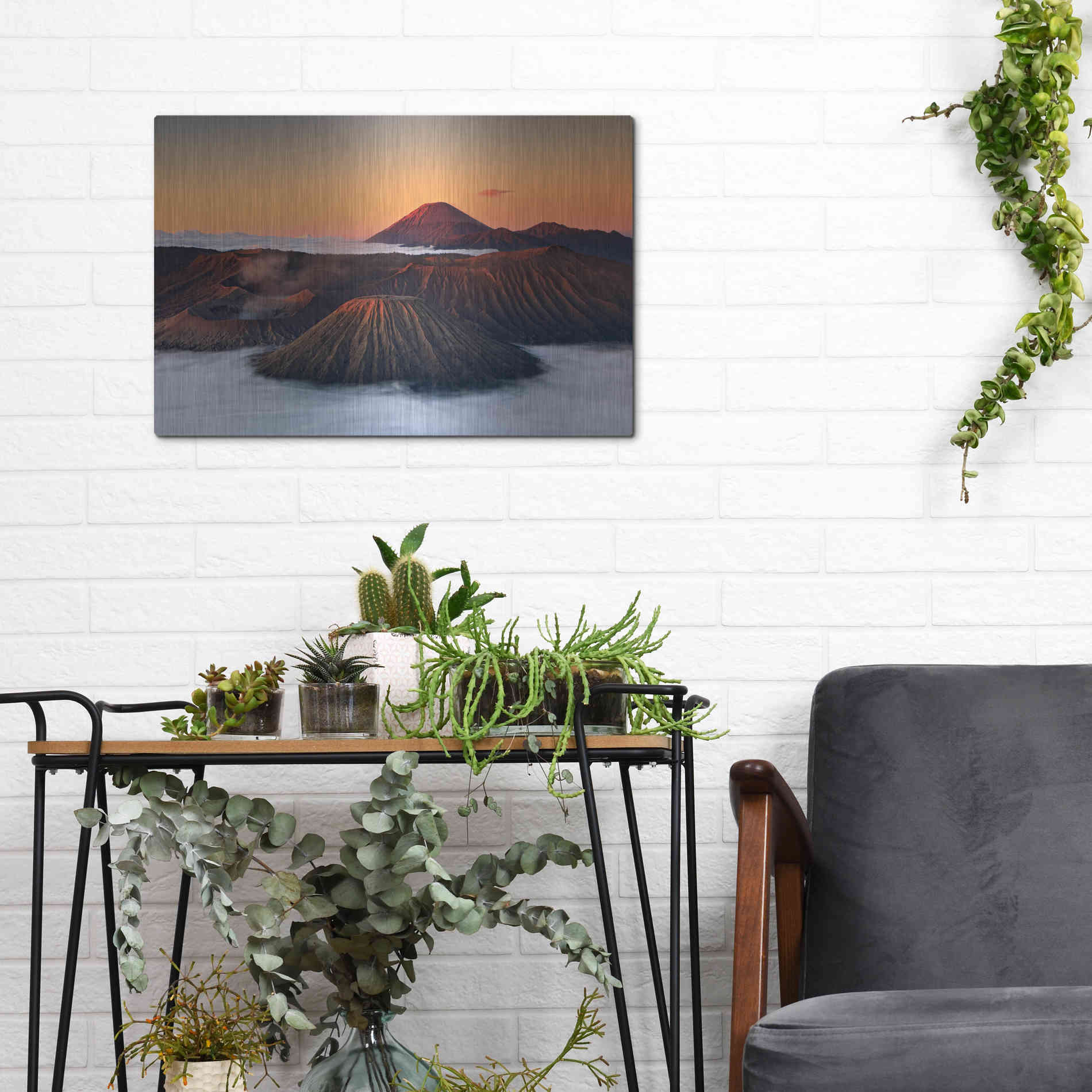 Luxe Metal Art 'Jurassic' by Jesse Estes, Metal Wall Art,16x12