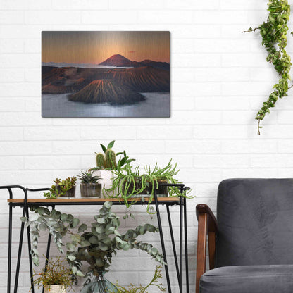 Luxe Metal Art 'Jurassic' by Jesse Estes, Metal Wall Art,16x12