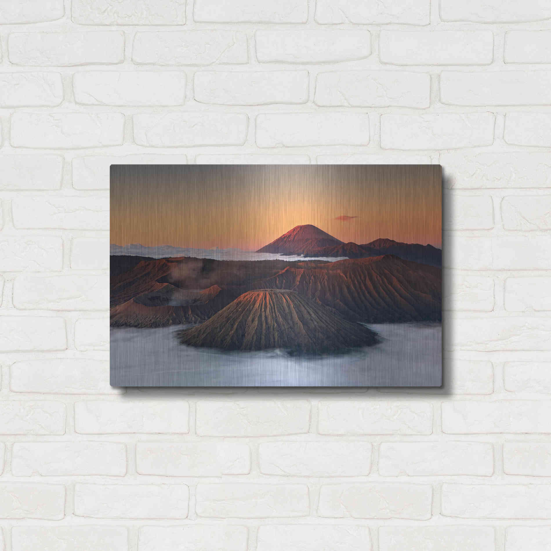 Luxe Metal Art 'Jurassic' by Jesse Estes, Metal Wall Art,24x16