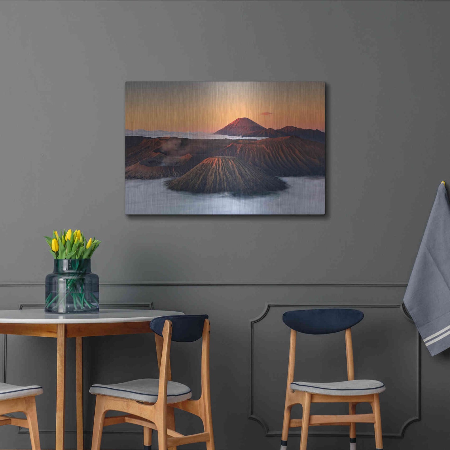 Luxe Metal Art 'Jurassic' by Jesse Estes, Metal Wall Art,36x24