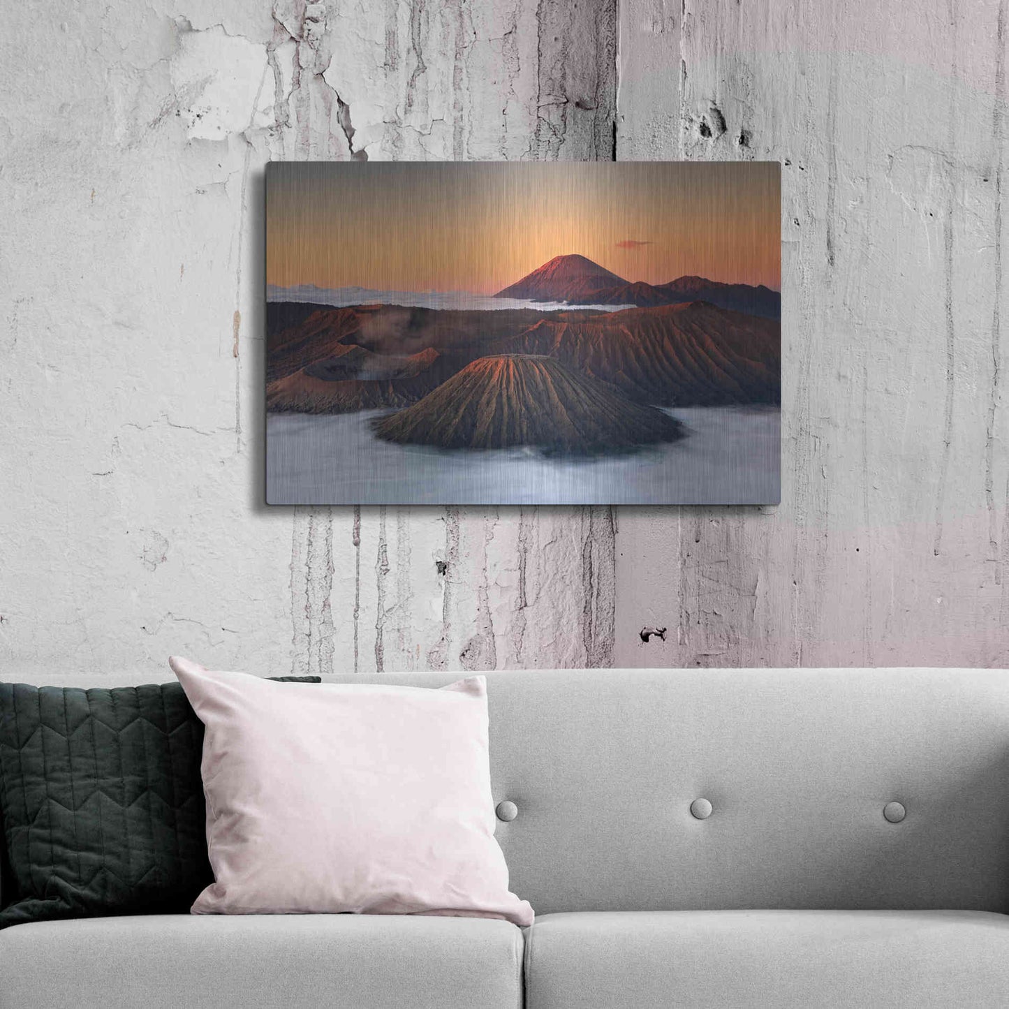 Luxe Metal Art 'Jurassic' by Jesse Estes, Metal Wall Art,36x24