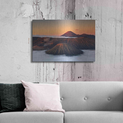 Luxe Metal Art 'Jurassic' by Jesse Estes, Metal Wall Art,36x24