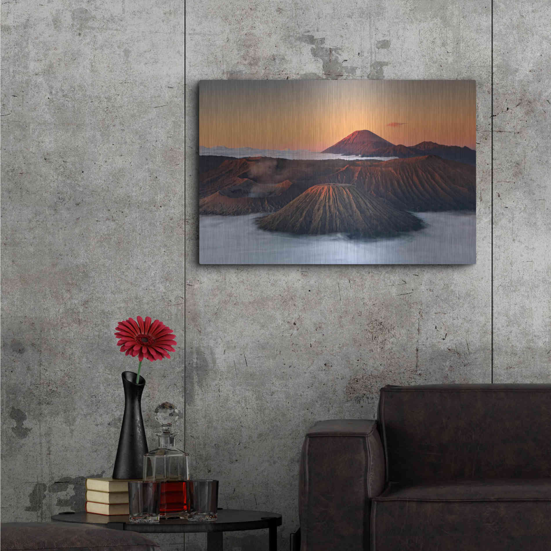 Luxe Metal Art 'Jurassic' by Jesse Estes, Metal Wall Art,36x24