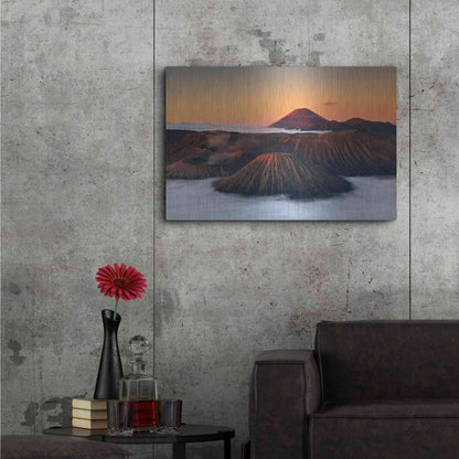 Luxe Metal Art 'Jurassic' by Jesse Estes, Metal Wall Art,36x24