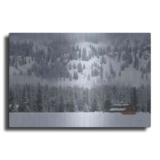 Luxe Metal Art 'Methow Valley Barn' by Alan Majchrowicz,Metal Wall Art