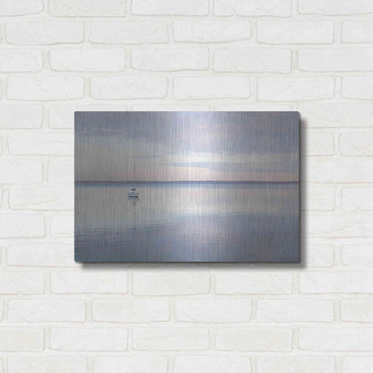 Luxe Metal Art 'Sailboat in Bellingham Bay I' by Alan Majchrowicz,Metal Wall Art,24x16