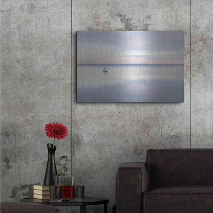 Luxe Metal Art 'Sailboat in Bellingham Bay I' by Alan Majchrowicz,Metal Wall Art,36x24