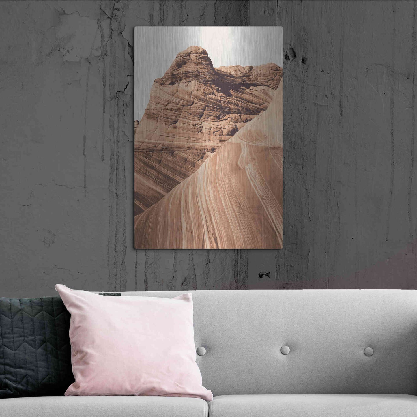 Luxe Metal Art 'Coyote Buttes I Autumn' by Alan Majchrowicz,Metal Wall Art,24x36