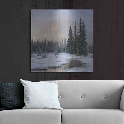 Luxe Metal Art 'Bell Mountain North Cascades II' by Alan Majchrowicz,Metal Wall Art,36x36