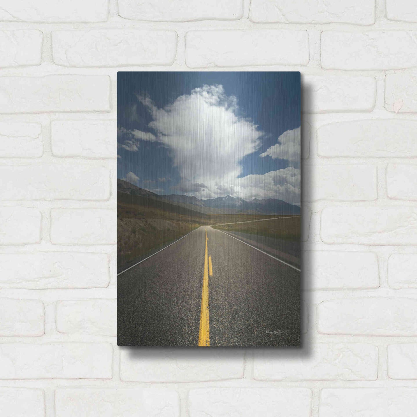 Luxe Metal Art 'Highway 93 in Idaho' by Alan Majchrowicz,Metal Wall Art,12x16