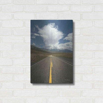 Luxe Metal Art 'Highway 93 in Idaho' by Alan Majchrowicz,Metal Wall Art,16x24