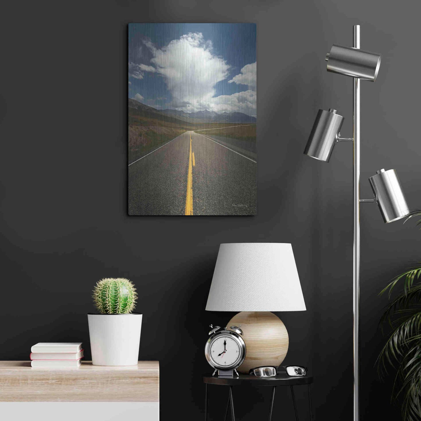 Luxe Metal Art 'Highway 93 in Idaho' by Alan Majchrowicz,Metal Wall Art,16x24