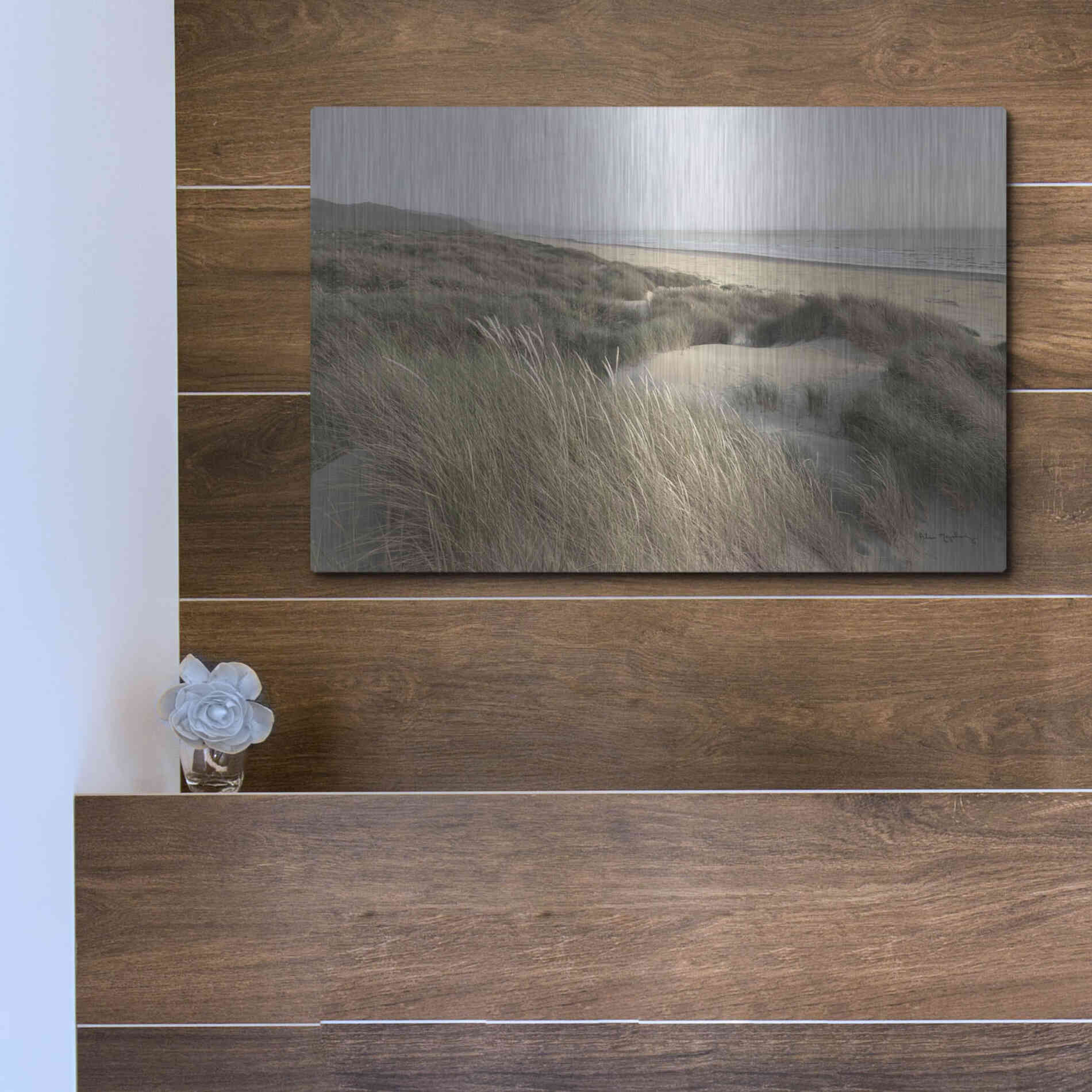 Luxe Metal Art 'Oregon Dunes' by Alan Majchrowicz,Metal Wall Art,16x12