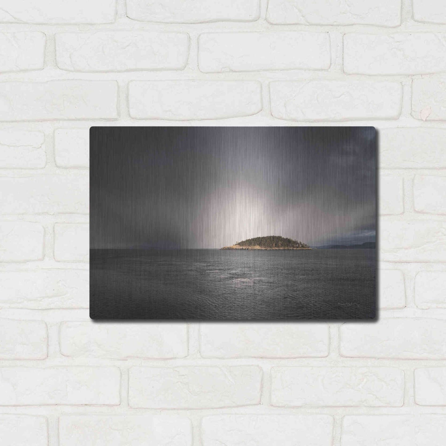 Luxe Metal Art 'Deception Pass Island' by Alan Majchrowicz,Metal Wall Art,16x12