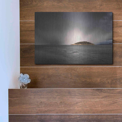 Luxe Metal Art 'Deception Pass Island' by Alan Majchrowicz,Metal Wall Art,16x12