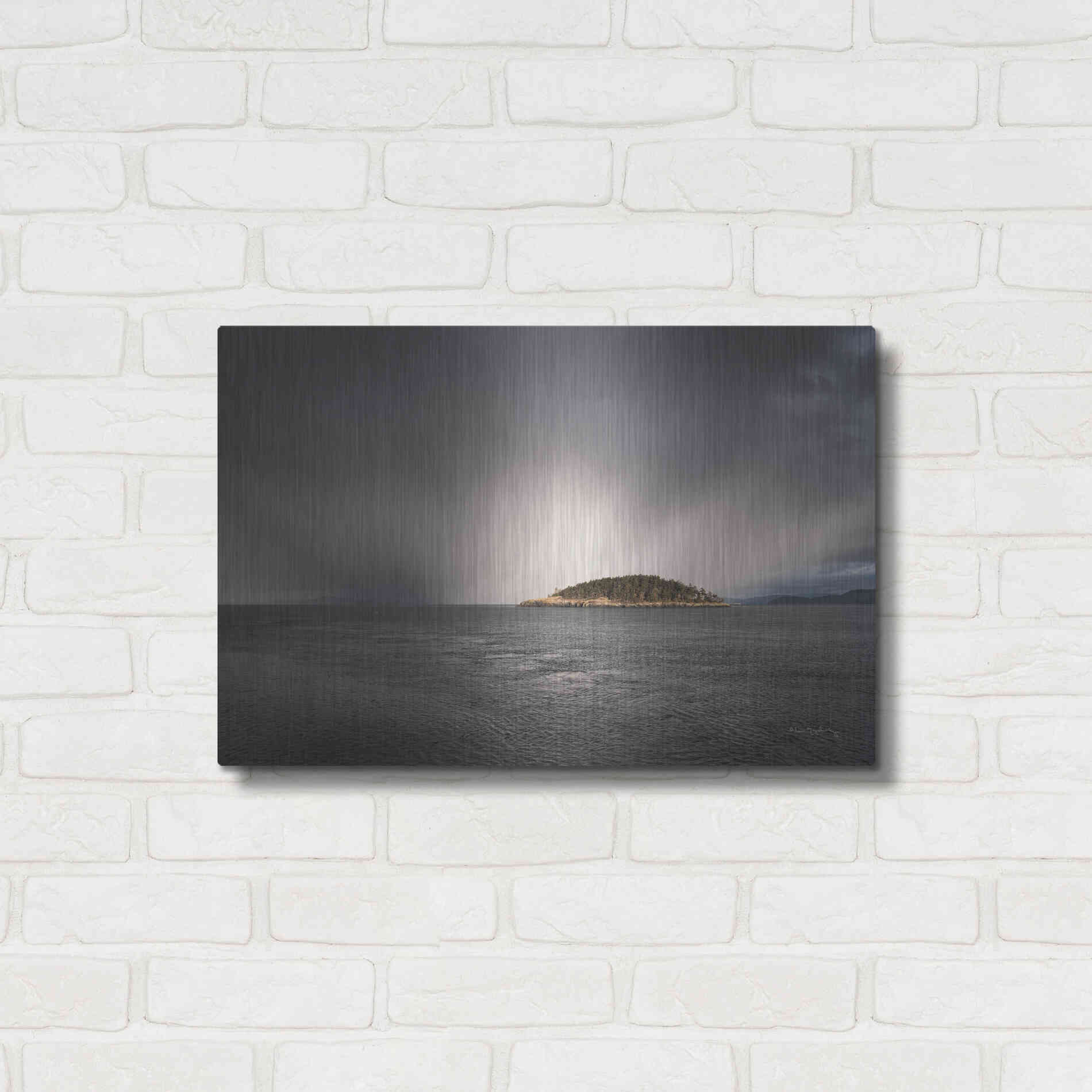 Luxe Metal Art 'Deception Pass Island' by Alan Majchrowicz,Metal Wall Art,24x16