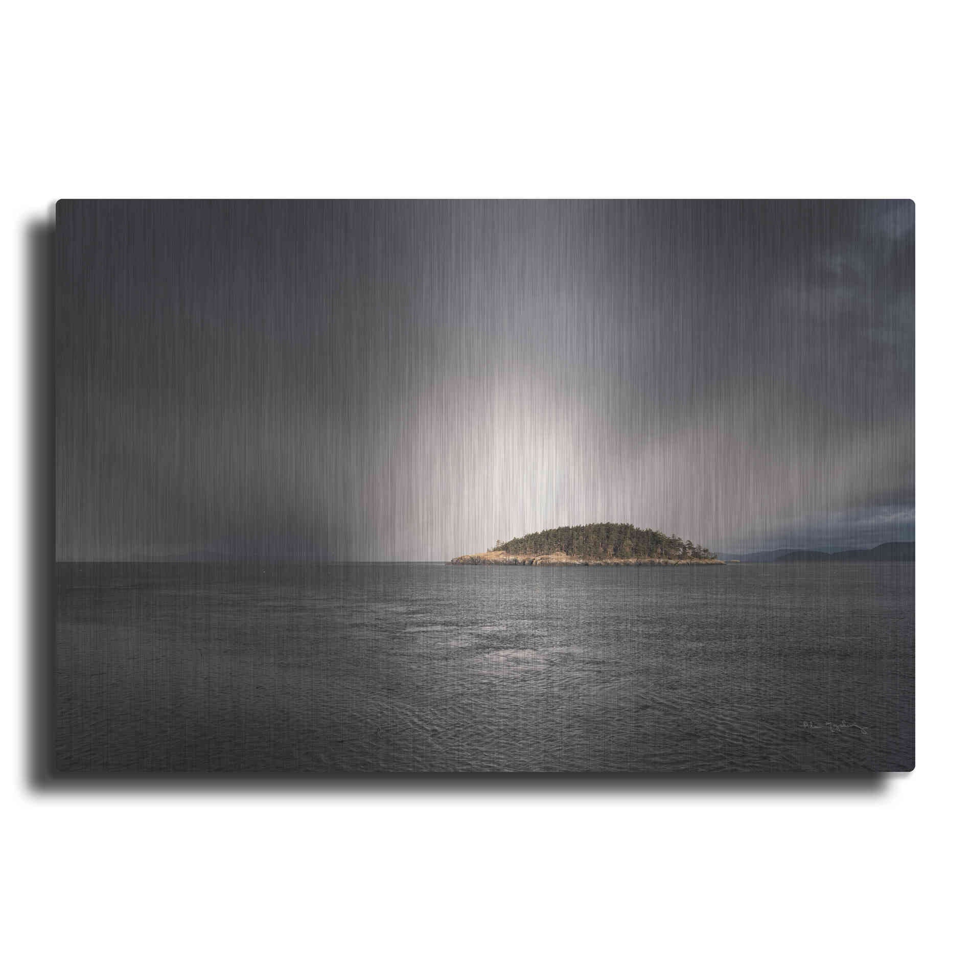 Luxe Metal Art 'Deception Pass Island' by Alan Majchrowicz,Metal Wall Art