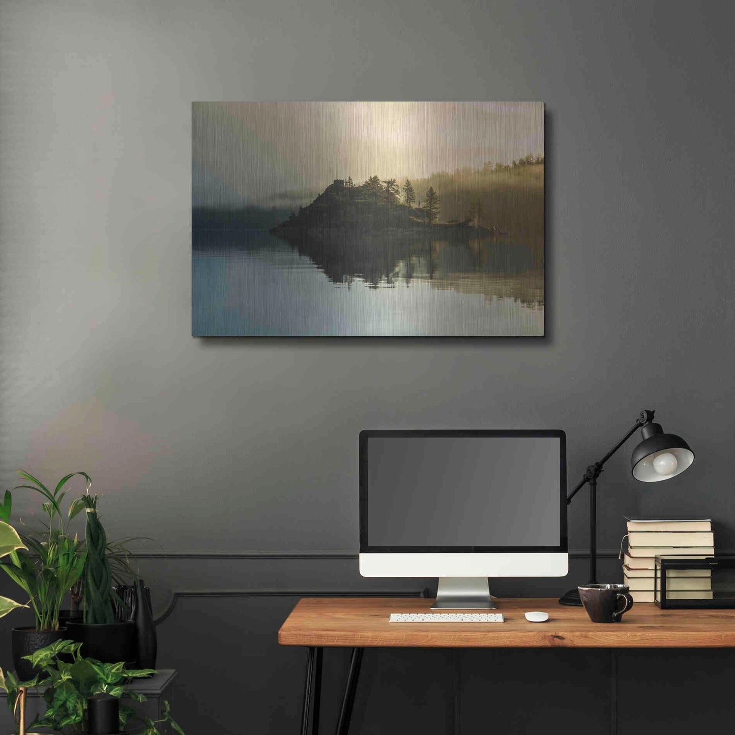 Luxe Metal Art 'Mystic of Lake Tahoe' by Edin Chavez, Metal Wall Art,36x24