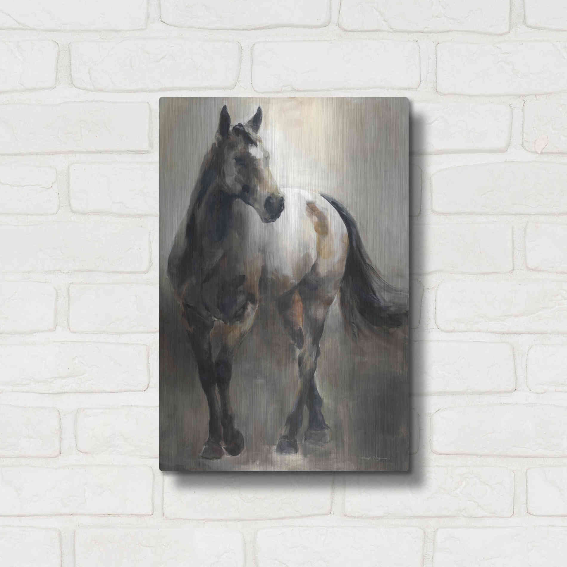 Luxe Metal Art 'Copper and Nickel' by Marilyn Hageman, Metal Wall Art,12x16