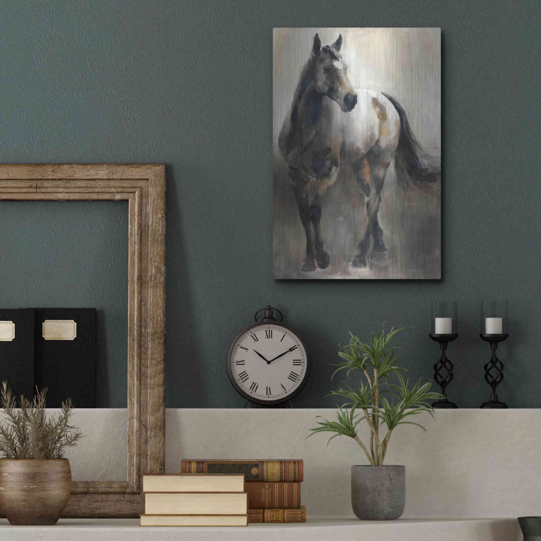 Luxe Metal Art 'Copper and Nickel' by Marilyn Hageman, Metal Wall Art,12x16