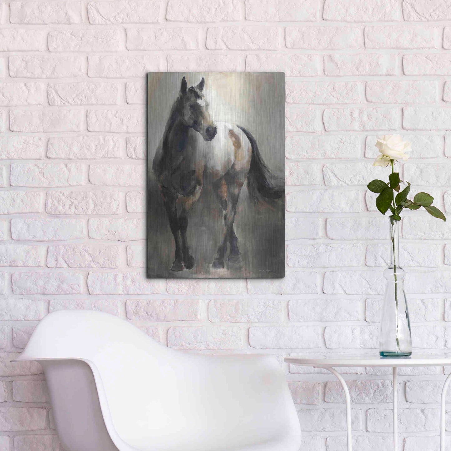 Luxe Metal Art 'Copper and Nickel' by Marilyn Hageman, Metal Wall Art,16x24