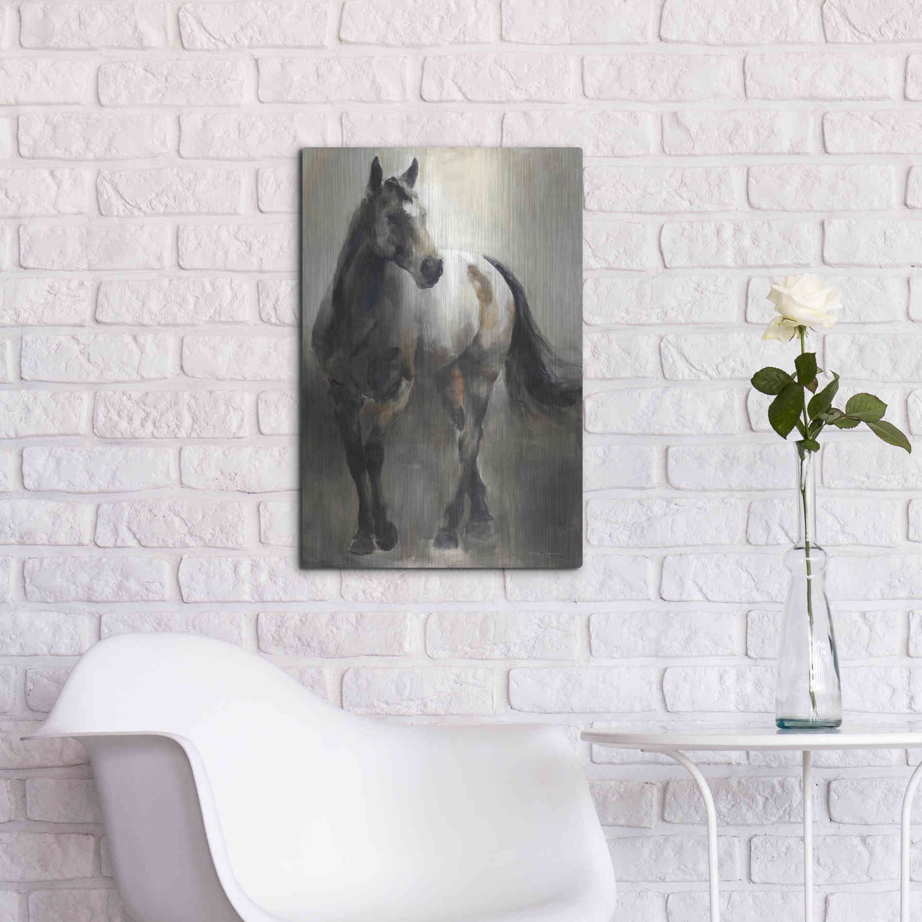 Luxe Metal Art 'Copper and Nickel' by Marilyn Hageman, Metal Wall Art,16x24