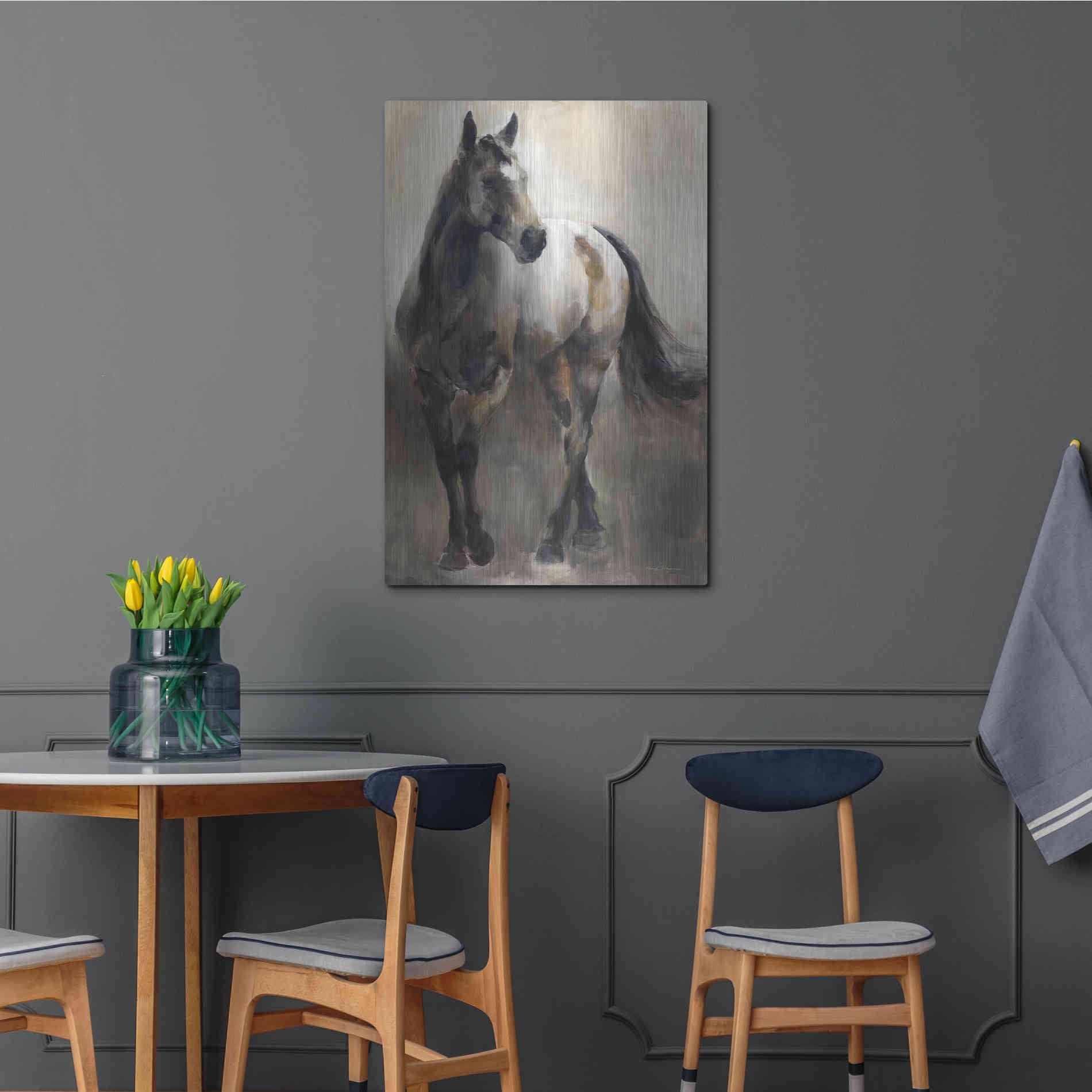 Luxe Metal Art 'Copper and Nickel' by Marilyn Hageman, Metal Wall Art,24x36