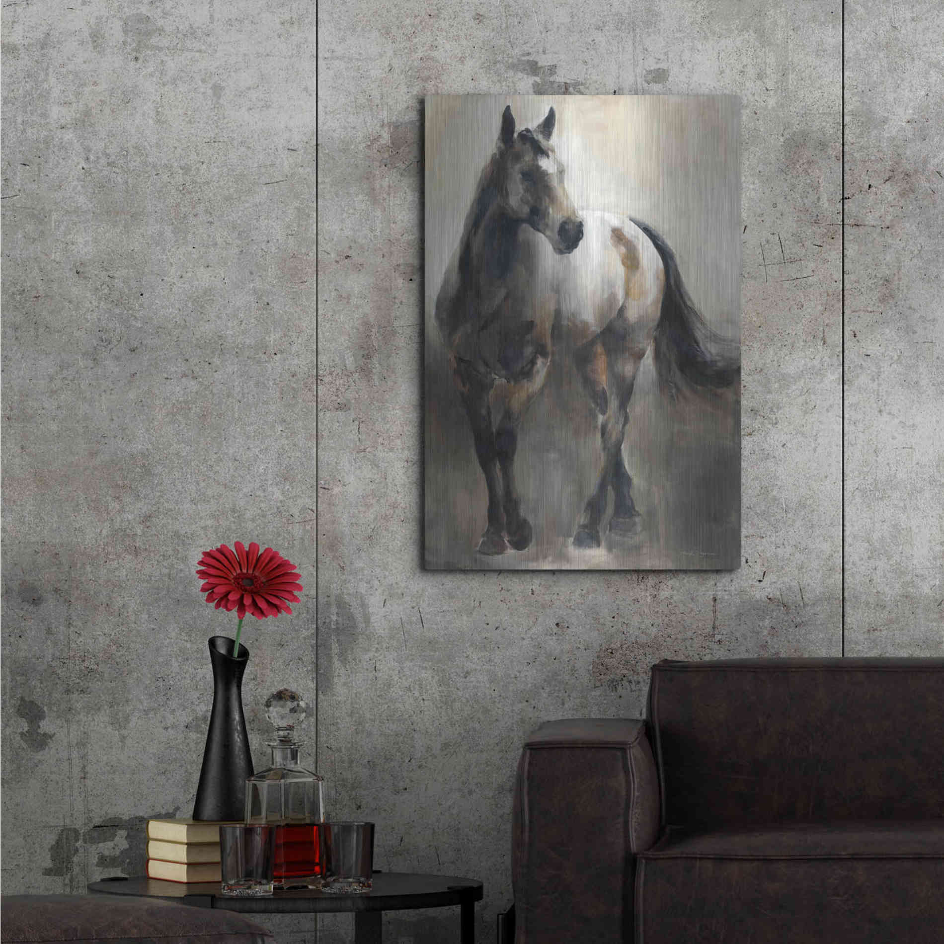 Luxe Metal Art 'Copper and Nickel' by Marilyn Hageman, Metal Wall Art,24x36