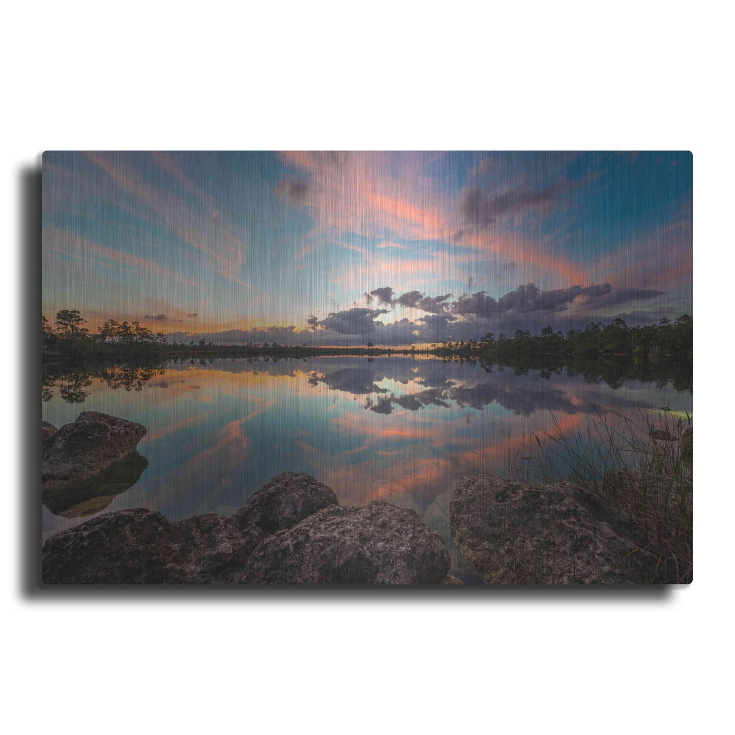 Luxe Metal Art 'Everglades' by Edin Chavez, Metal Wall Art