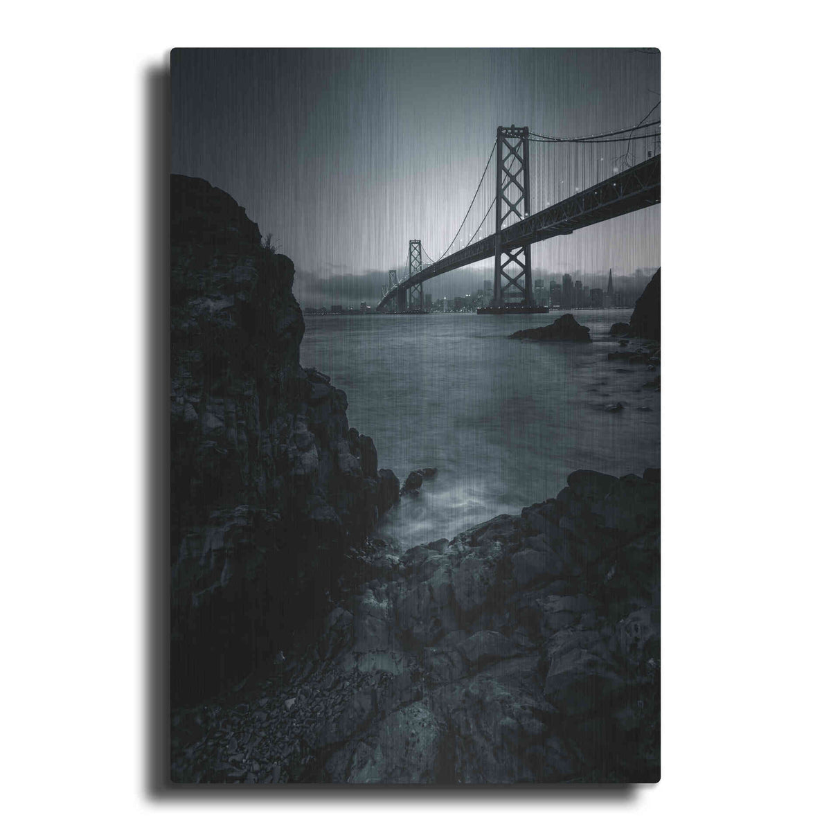 Luxe Metal Art 'Dreaming of San Francisco' by Edin Chavez, Metal Wall Art