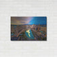 Luxe Metal Art 'Aerial Las Vegas' by Edin Chavez, Metal Wall Art,36x24