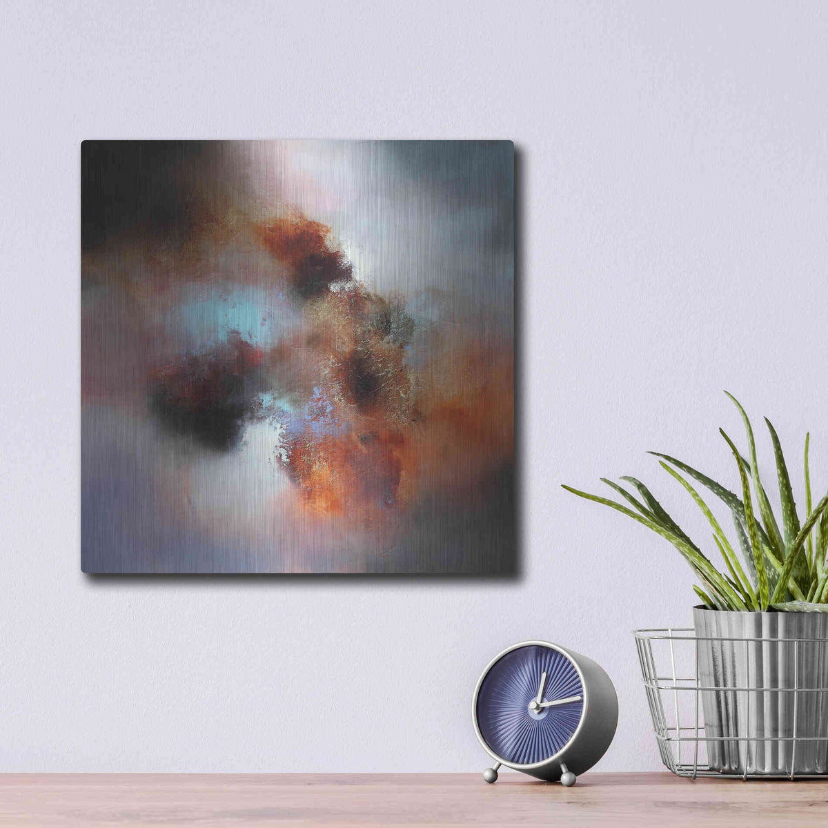 Luxe Metal Art 'Voyage' by Eelco Maan, Metal Wall Art,12x12