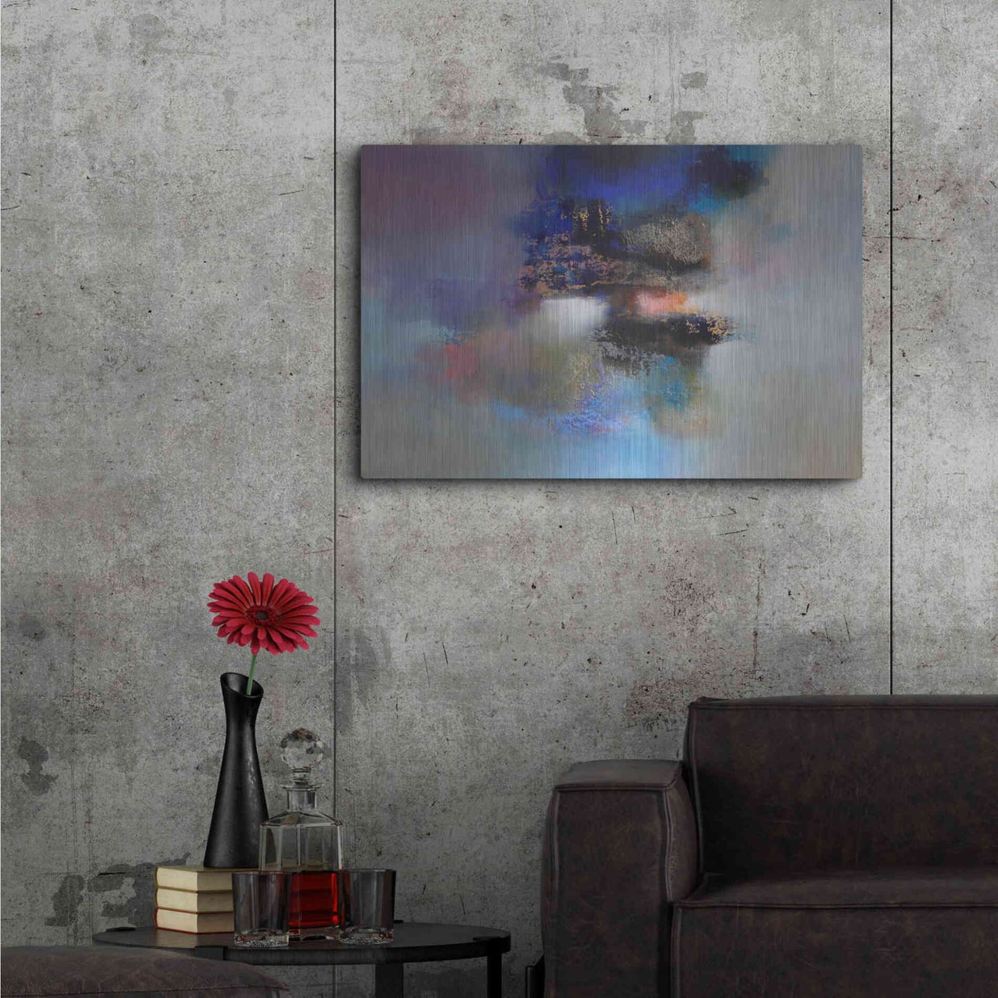 Luxe Metal Art 'In This House Of Stairs And Dreams' by Eelco Maan, Metal Wall Art,36x24