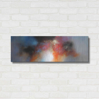 Luxe Metal Art 'A New Day' by Eelco Maan, Metal Wall Art,36x12