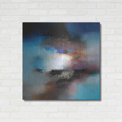 Luxe Metal Art 'Wind on water' by Eelco Maan, Metal Wall Art,36x36