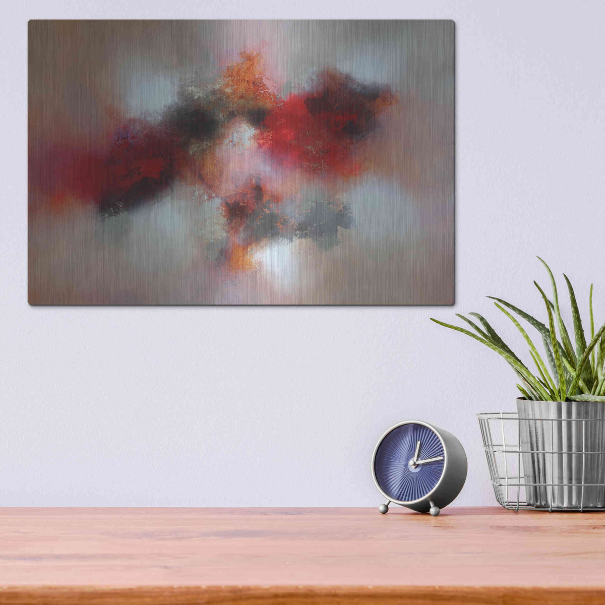 Luxe Metal Art 'Under the roses' by Eelco Maan, Metal Wall Art,16x12