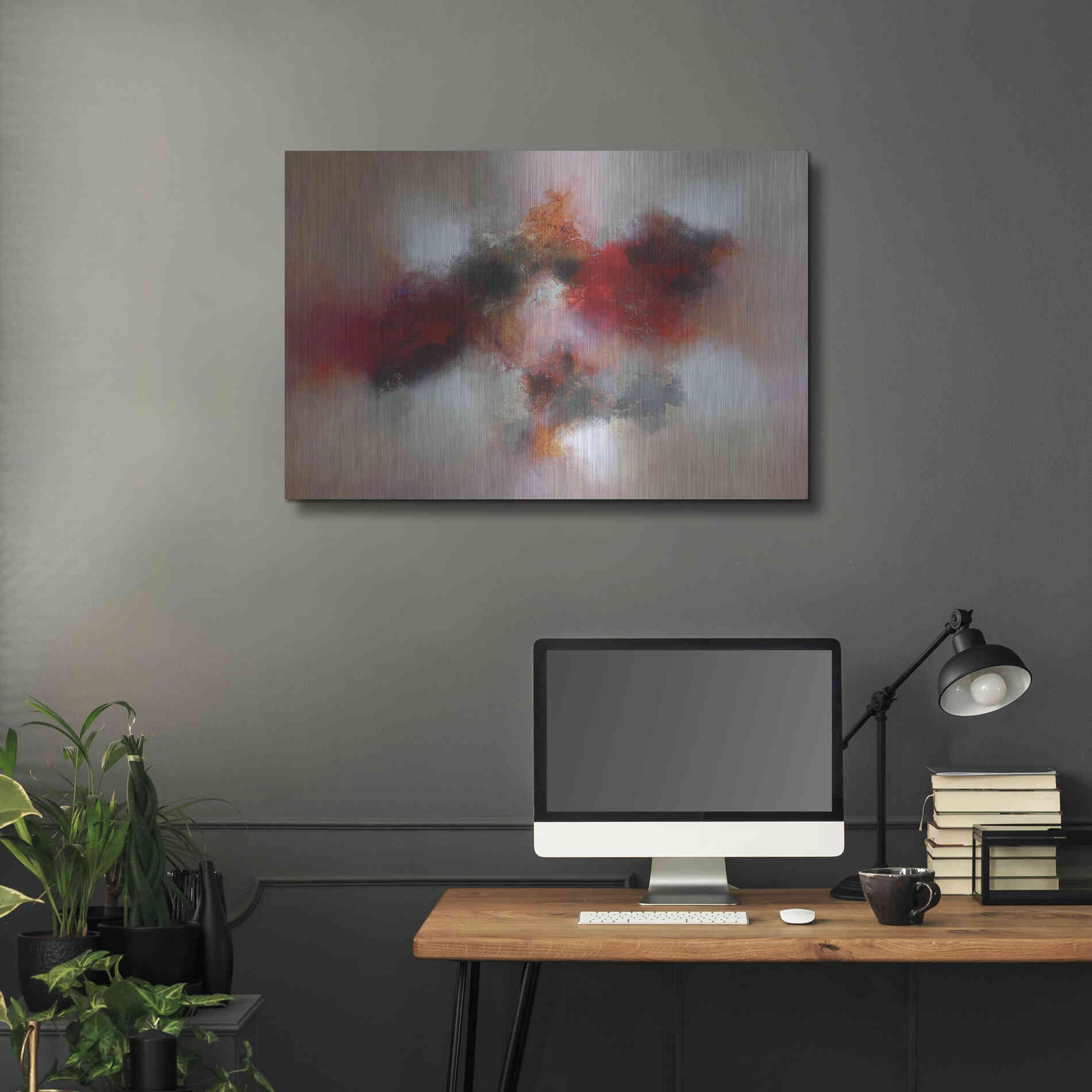 Luxe Metal Art 'Under the roses' by Eelco Maan, Metal Wall Art,36x24