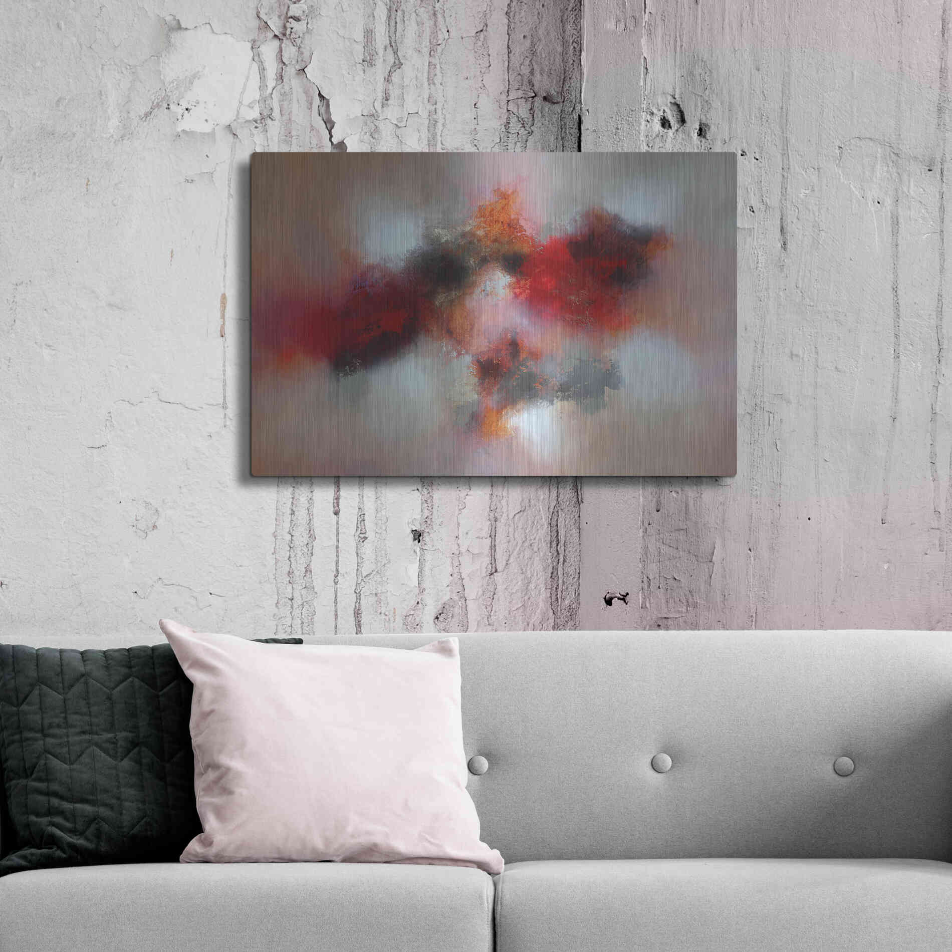 Luxe Metal Art 'Under the roses' by Eelco Maan, Metal Wall Art,36x24