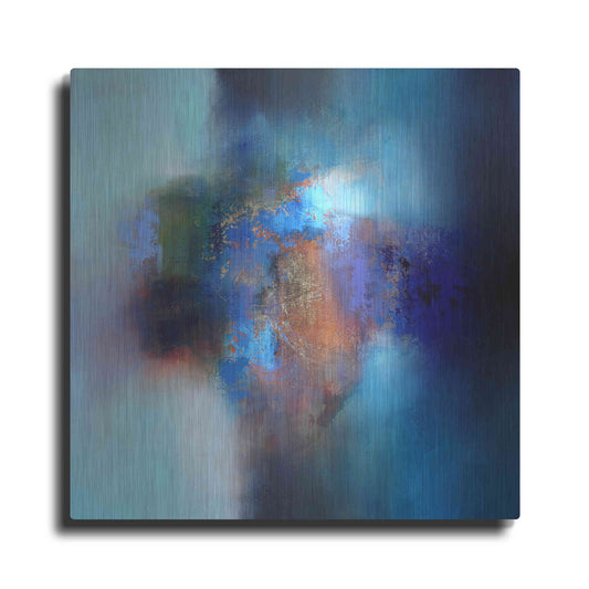 Luxe Metal Art 'September blue' by Eelco Maan, Metal Wall Art