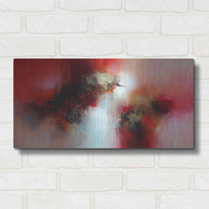 Luxe Metal Art 'Lightyears away' by Eelco Maan, Metal Wall Art,24x12