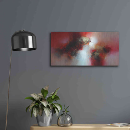 Luxe Metal Art 'Lightyears away' by Eelco Maan, Metal Wall Art,24x12