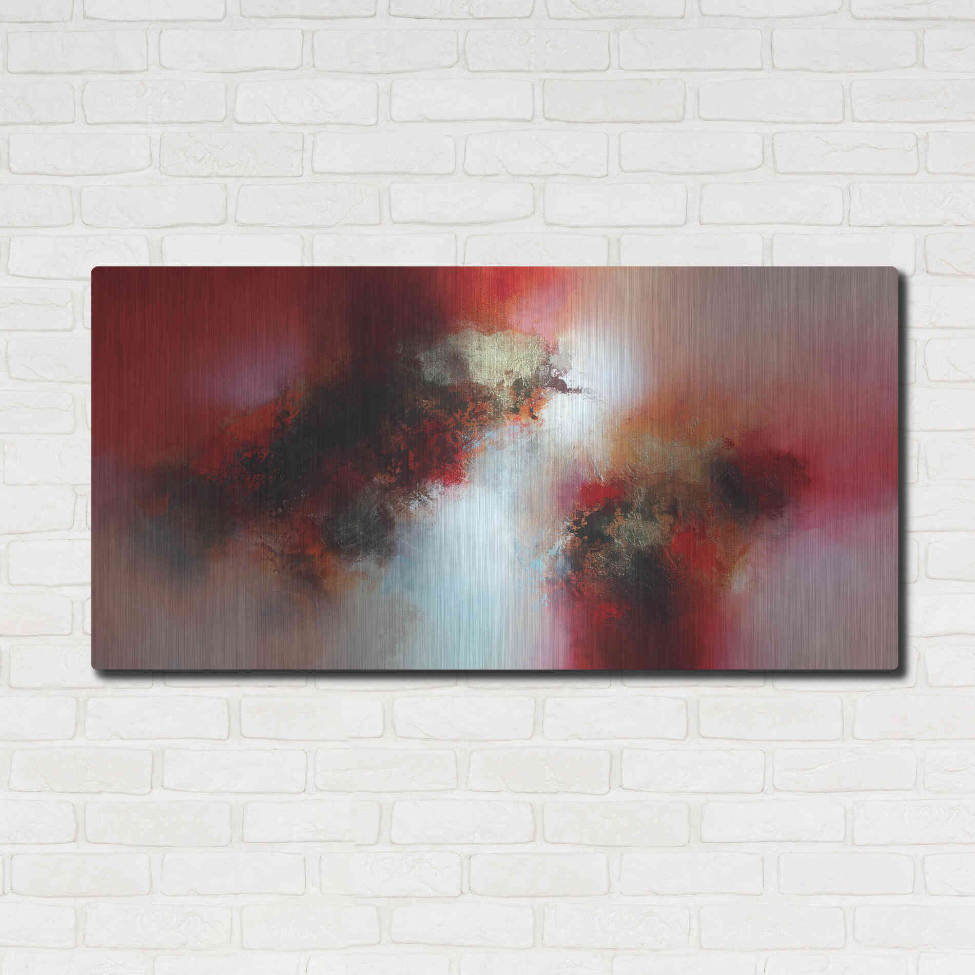 Luxe Metal Art 'Lightyears away' by Eelco Maan, Metal Wall Art,48x24