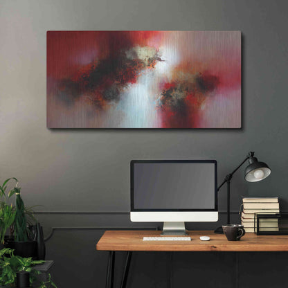 Luxe Metal Art 'Lightyears away' by Eelco Maan, Metal Wall Art,48x24