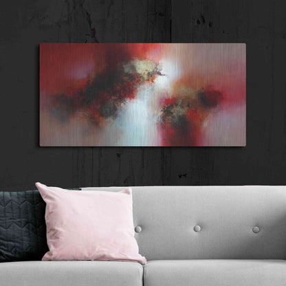 Luxe Metal Art 'Lightyears away' by Eelco Maan, Metal Wall Art,48x24