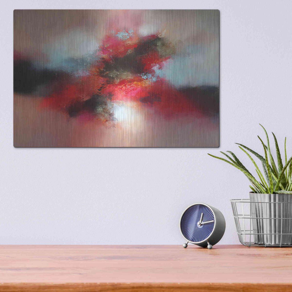 Luxe Metal Art 'Above and beyond' by Eelco Maan, Metal Wall Art,16x12